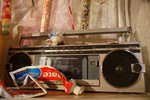 radio and toothpaste