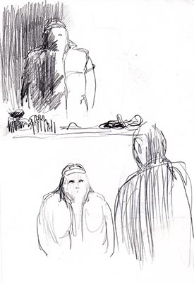 ellan parry rehearsal drawing