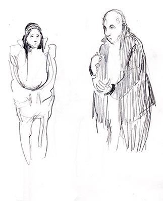 ellan parry rehearsal drawing